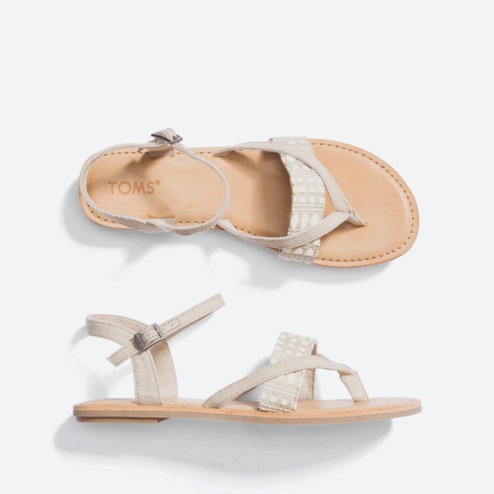 TOMS Lexie Novelty Canvas Sandal, Size 8